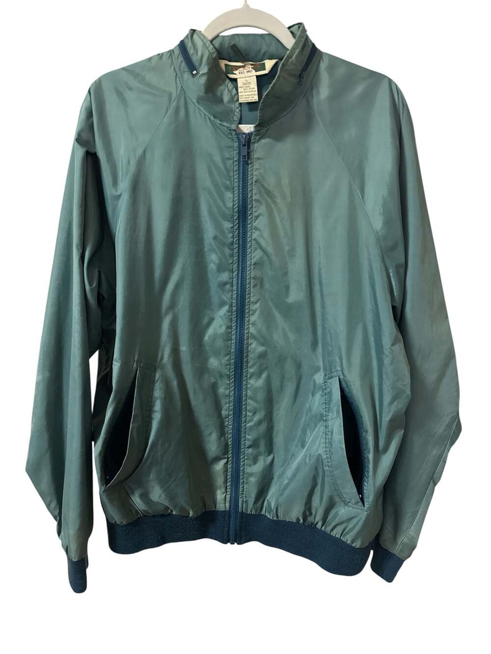 Vintage Duckster Full-Zip Bomber Style Windbreaker Jacket
